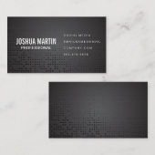 Carte De Visite Motif métallique (Devant / Derrière)