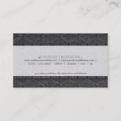 Carte De Visite Motif métallique d'art (Dos)