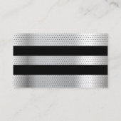 Carte De Visite Motif métallique perforé (Dos)