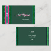 Carte De Visite Motif mexicain de Sarape (Devant / Derrière)