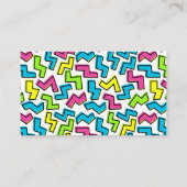 Carte De Visite Motif mignon d'art de bruit du rétro cool 80s (Dos)