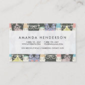 Carte De Visite Motif mignon de chats de hippie (Dos)