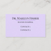 Carte De Visite Motif mignon de neurosciences (Dos)