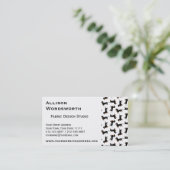 Carte De Visite Motif mignon de teckel (Debout devant)