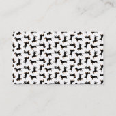 Carte De Visite Motif mignon de teckel (Dos)