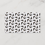 Carte De Visite Motif mignon de teckel (Dos)