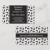 Carte De Visite Motif mignon de teckel (Devant / Derrière)