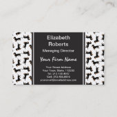 Carte De Visite Motif mignon de teckel (Devant)