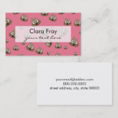 Carte De Visite Motif mignon d'Emoji de dunette (Devant / Derrière)