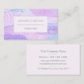 Carte De Visite Motif moderne Abstrait Pastel (Devant / Derrière)