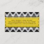 Carte De Visite Motif moderne Chevron #14 (Dos)