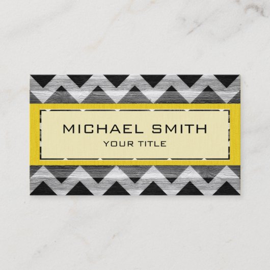 Carte De Visite Motif moderne Chevron #14 (Devant)