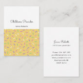 Carte De Visite Motif moderne, coloré (Devant / Derrière)