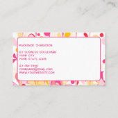 Carte De Visite Motif moderne en marbre Abstrait (Dos)