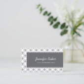 Carte De Visite Motif moderne Glamor pour designer/Boutique/Salon (Debout devant)