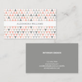 Carte de visite Motif moderne Neutre Pêche (Devant / Derrière)