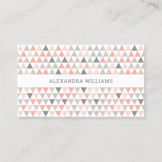 Carte de visite Motif moderne Neutre Pêche (Devant)