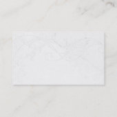 Carte de visite Motif moderne noir blanc gris (Dos)