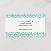 Carte De Visite Motif Monstera Leaf (Dos)