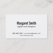 Carte De Visite Motif naturel (Dos)