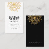 Carte De Visite Motif naturel sophistiqué (Devant / Derrière)