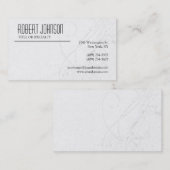 Carte de visite Motif noir blanc gris (Devant / Derrière)