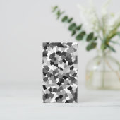 Carte De Visite Motif noir blanc gris (Debout devant)