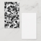 Carte De Visite Motif noir blanc gris (Devant / Derrière)