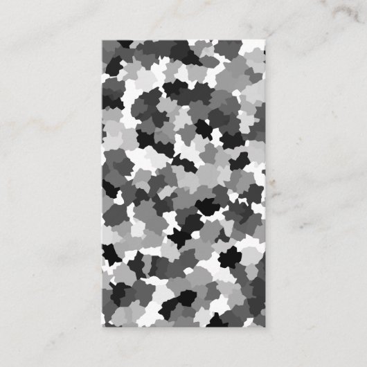 Carte De Visite Motif noir blanc gris (Devant)