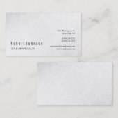 Carte de visite Motif noir blanc gris (Devant / Derrière)