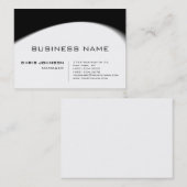 Carte de visite Motif noir et blanc Chubby (Devant / Derrière)