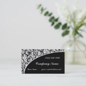 Carte De Visite Motif noir et blanc moderne (Debout devant)