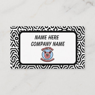 Carte De Visite Motif noir et blanc personnalisable