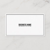 Carte De Visite Motif noir et blanc simple Empreinte de patte chie (Dos)