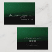 Carte de visite Motif noir moderne Chubby (Devant / Derrière)