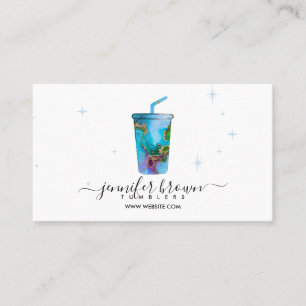 Carte De Visite Motif ombré tumbler