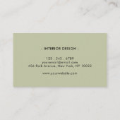 Carte De Visite Motif ondulé rétro (Dos)