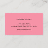 Carte De Visite Motif ondulé rétro (Dos)