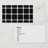 Carte De Visite Motif optique noir et blanc moderne (Devant / Derrière)