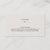 Carte De Visite Motif or Zen (Dos)