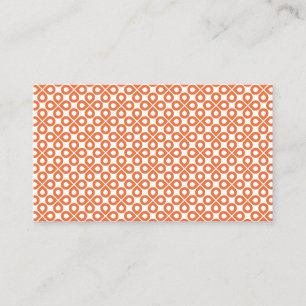 CARTE DE VISITE MOTIF ORANGE CLOVER