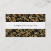 Carte De Visite Motif oriental de dragon de mer (Dos)