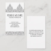 Carte De Visite Motif Ornat (Devant / Derrière)