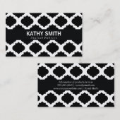 Carte De Visite Motif Ornat | Chic (Devant / Derrière)