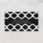 Carte De Visite Motif Ornat | Chic (Dos)