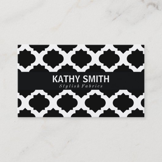 Carte De Visite Motif Ornat | Chic (Devant)
