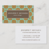 Carte De Visite Motif ornemental (Devant / Derrière)