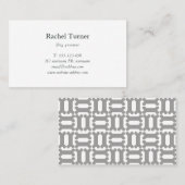 Carte De Visite motif osseux de chien (Devant / Derrière)