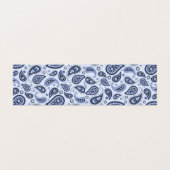 Carte De Visite Motif Paisley Bleu (Extérieur déplié)