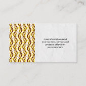 Carte De Visite Motif Paisley jaune (Dos)